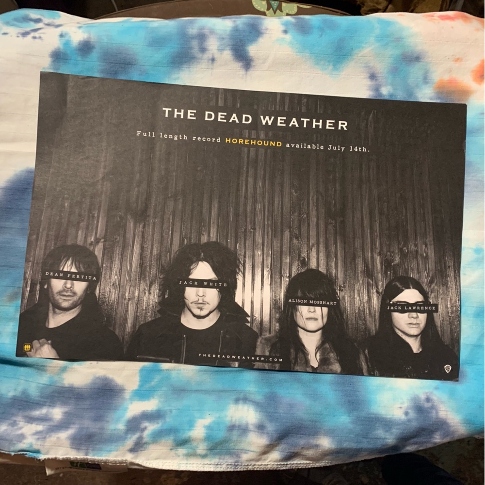 The Dead Weather Horehounds 11x16 Promotional Poster Third Man Records 2009 🎸🤘